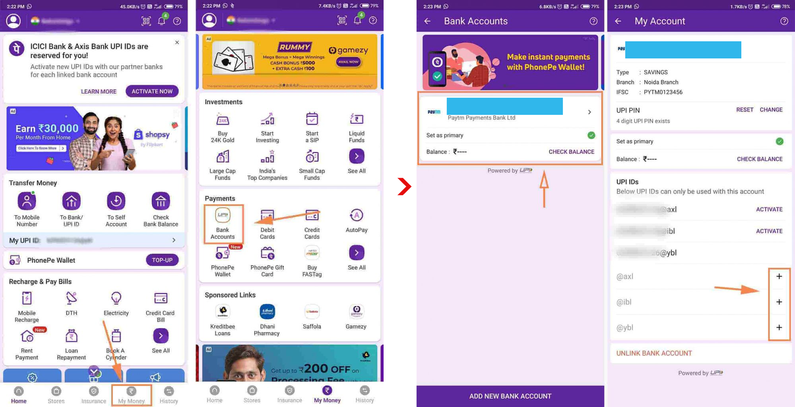 how to find mobile number using upi id in phonepe online