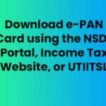 Online PAN Card Download