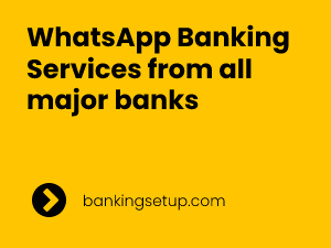 whatsapp banking services